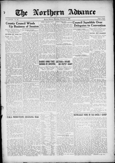 Northern Advance, 6 Feb 1930