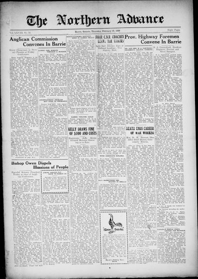 Northern Advance, 27 Feb 1930