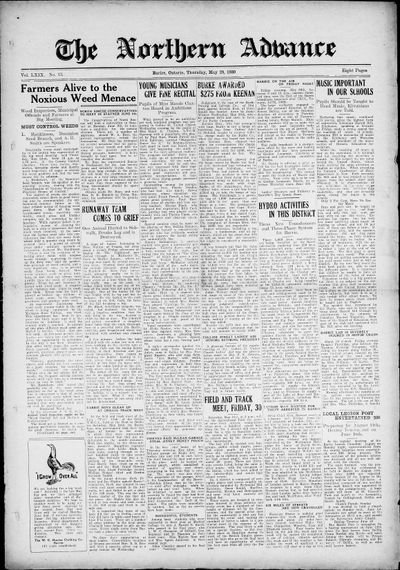 Northern Advance, 29 May 1930