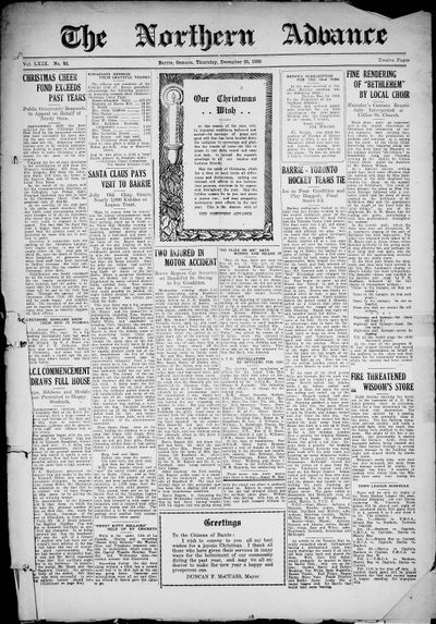 Northern Advance, 25 Dec 1930