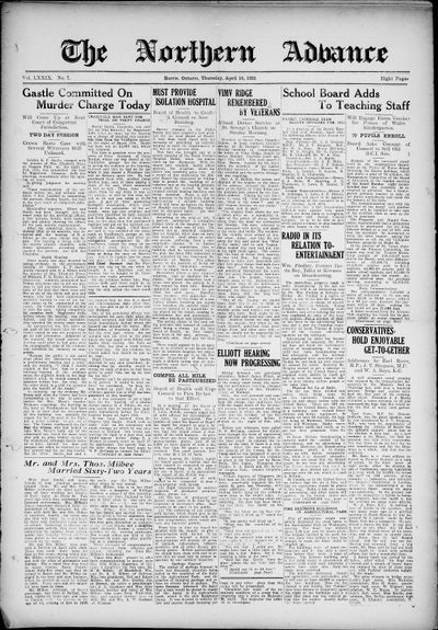 Northern Advance, 16 Apr 1931