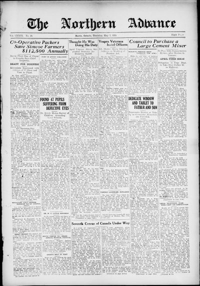 Northern Advance, 7 May 1931