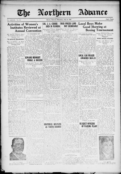 Northern Advance, 2 Jul 1931