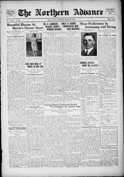 Northern Advance, 27 Aug 1931