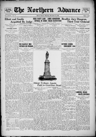 Northern Advance, 12 Nov 1931