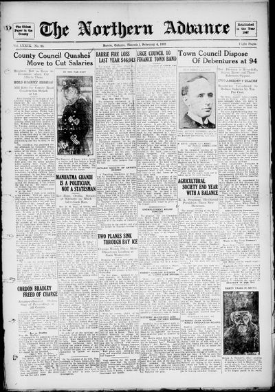 Northern Advance, 4 Feb 1932