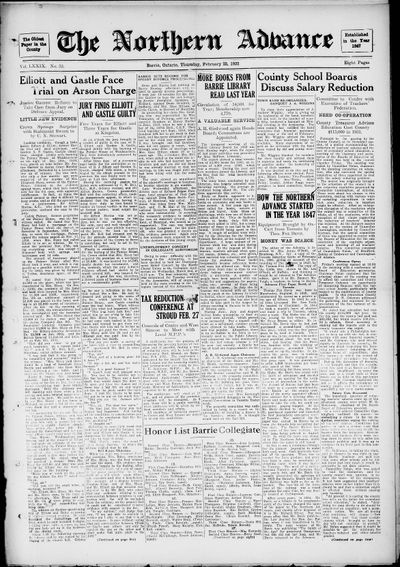 Northern Advance, 25 Feb 1932