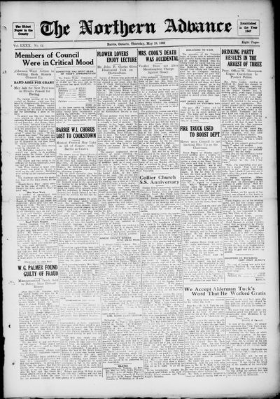 Northern Advance, 19 May 1932