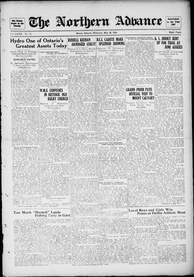 Northern Advance, 26 May 1932