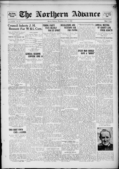 Northern Advance, 9 Jun 1932