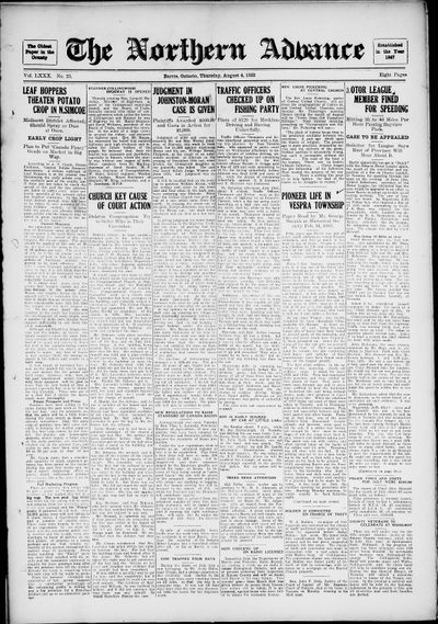 Northern Advance, 4 Aug 1932