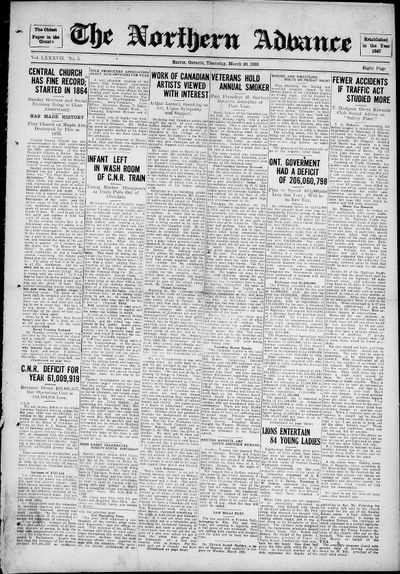 Northern Advance, 30 Mar 1933