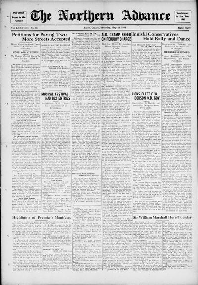 Northern Advance, 24 May 1934