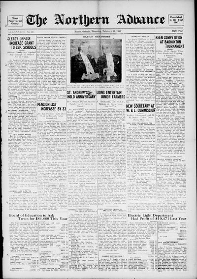 Northern Advance, 28 Feb 1935