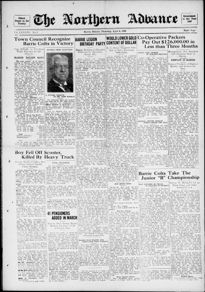 Northern Advance, 4 Apr 1935