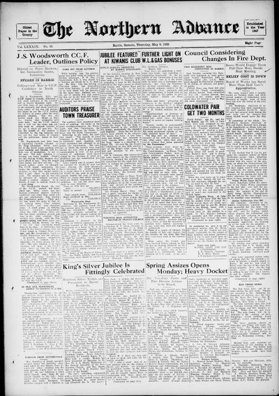 Northern Advance, 9 May 1935