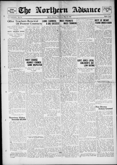 Northern Advance, 16 May 1935