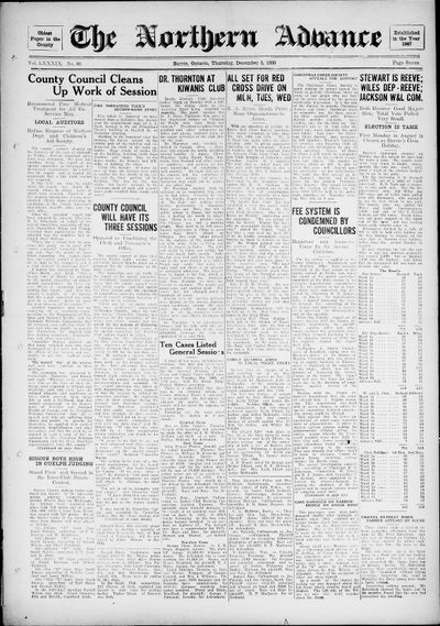 Northern Advance, 5 Dec 1935