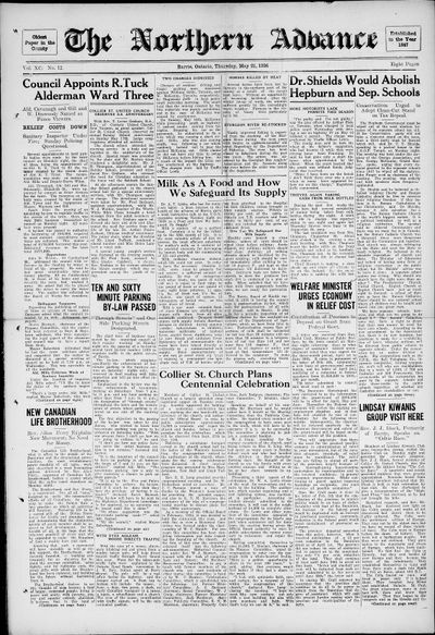 Northern Advance, 21 May 1936