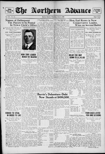 Northern Advance, 4 Jun 1936