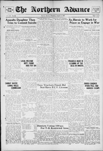 Northern Advance, 6 Aug 1936