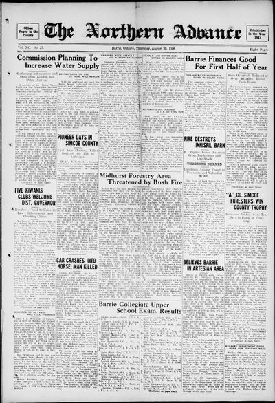 Northern Advance, 20 Aug 1936