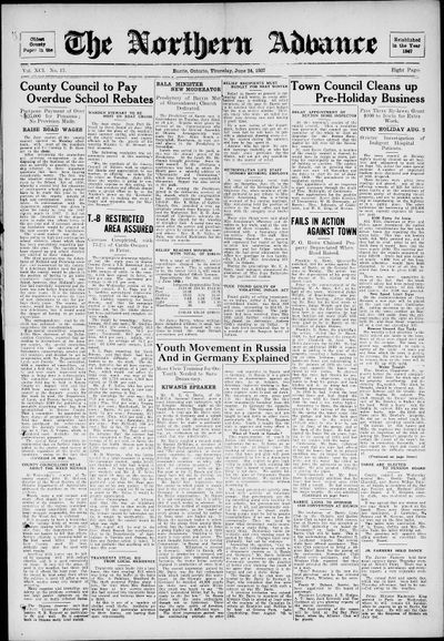 Northern Advance, 24 Jun 1937