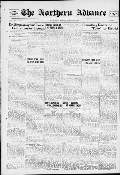 Northern Advance, 2 Sep 1937