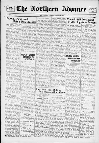 Northern Advance, 4 Nov 1937