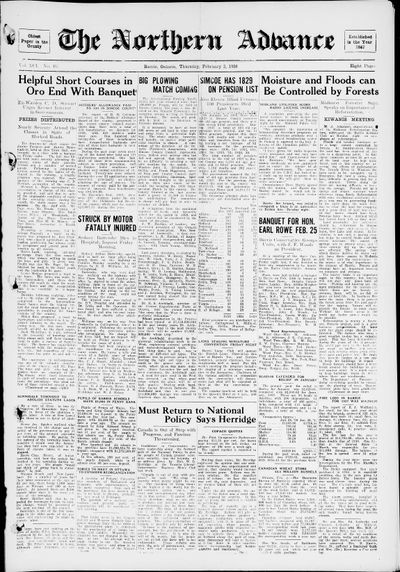 Northern Advance, 3 Feb 1938