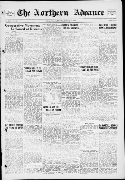 Northern Advance, 17 Feb 1938