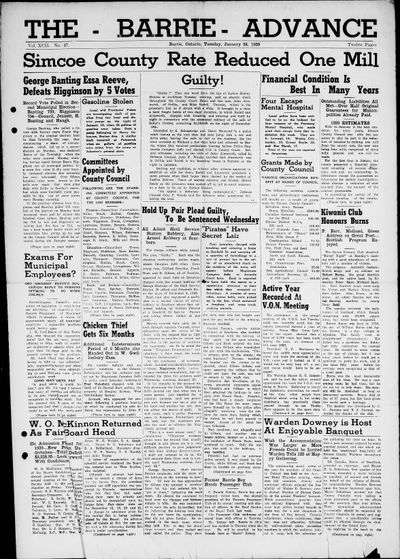 Barrie Advance, 24 Jan 1939