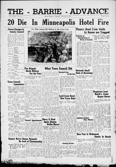 Barrie Advance, 4 Jan 1940