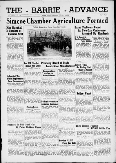 Barrie Advance, 1 Feb 1940