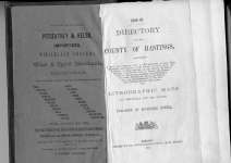 1864-1865 Directory of the County of Hastings