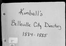 Kimballs' Belleville City Directory for 1884-1885
