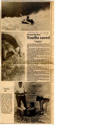 Rescue on the Moira - youths saved