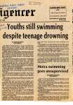 Youths still swimming despite teenage drowning