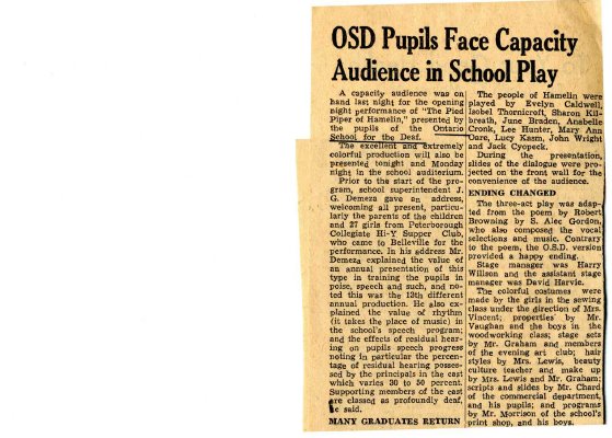 OSD pupils face capacity audience in school play