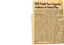 OSD pupils face capacity audience in school play