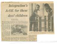 Integration's A-OK for these deaf children
