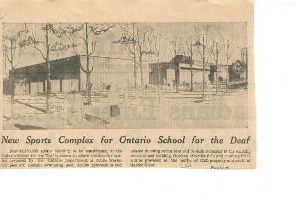 New sports complex for Ontario School for the Deaf