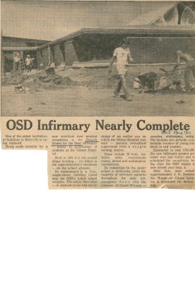 OSD infirmary nearly complete