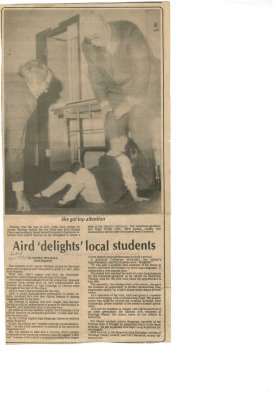 Aird &quot;delights&quot; local students