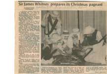 Sir James Whitney prepares its Christmas pageant