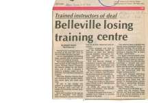 Belleville losing training centre