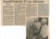 Search is on for '87 top educator