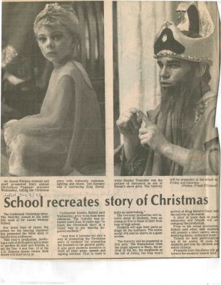 School recreates story of Christmas