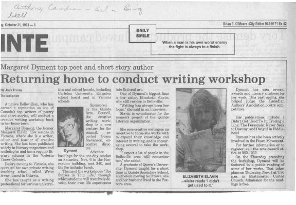 Returning Home to Conduct Writing Workshop