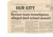 Review team investigates alleged deaf school assault